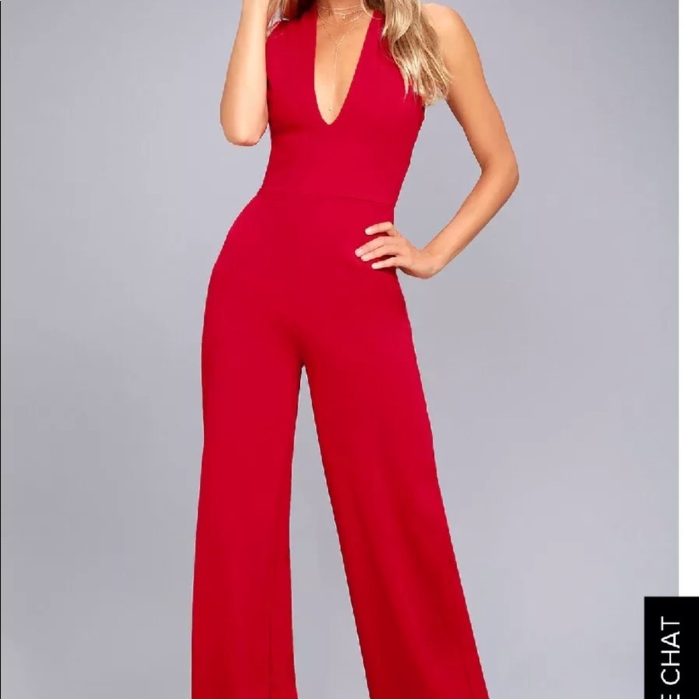 Lulus red jumpsuit
